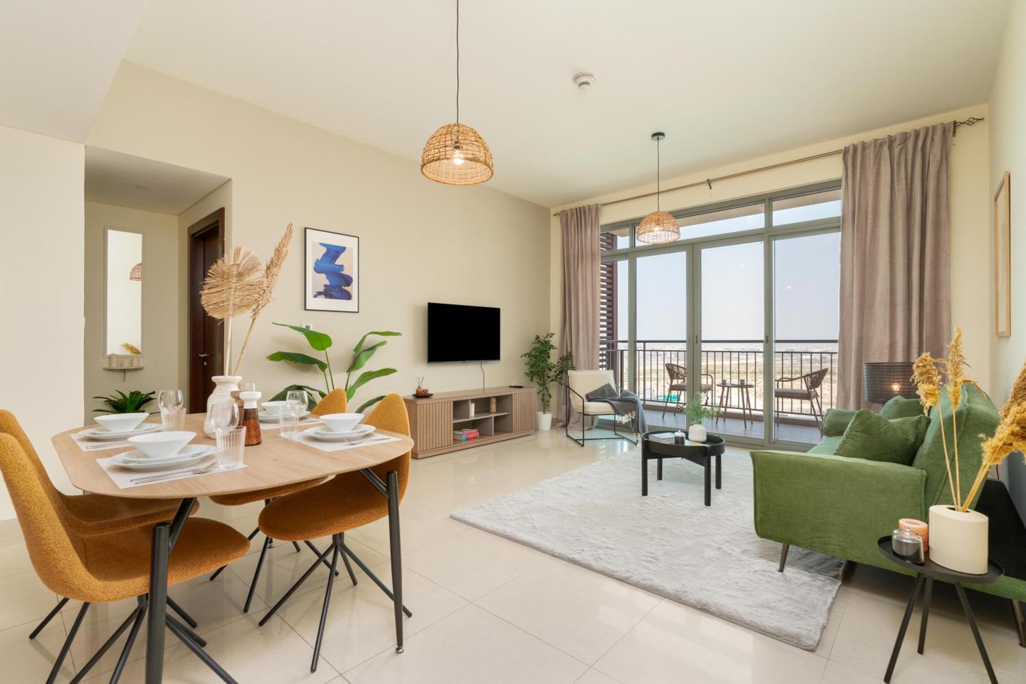 Oasis In - Expat Preferred Community - The Greens - The Views - Perfect For Business And Pleasure - Close To Metro - Park, Lakes And Jogging 1 Min Walk Away - Yoga Classes By The - 4 People - Big Balcony - 3 Min Drive To Sheikh Zayed Apartment